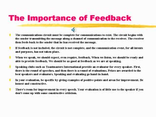 The Importance of Feedback in a Writing Workshop